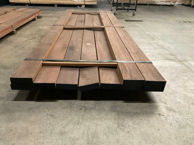 Azobé planken geschaafd 45x140 mm (10x) - afbeelding 4 van  6
