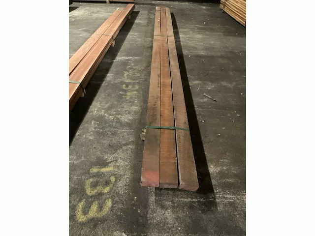 Azobé regel 50x100 mm (3x) - afbeelding 3 van  3