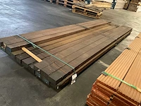 Azobé regels 50x100 mm (16x) - afbeelding 1 van  5