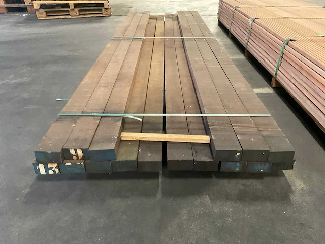 Azobé regels 50x100 mm (16x) - afbeelding 2 van  5