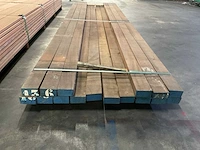 Azobé regels 50x100 mm (16x) - afbeelding 4 van  5
