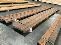 Azobé regels geschaafd 45x70 mm (12x) - afbeelding 1 van  6