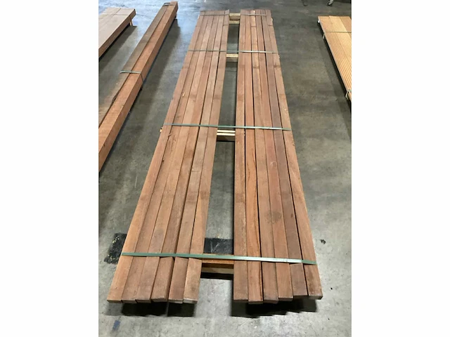 Azobé regels geschaafd 45x70 mm (12x) - afbeelding 5 van  6