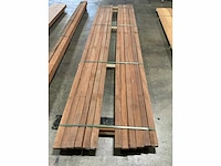 Azobé regels geschaafd 45x70 mm (12x) - afbeelding 5 van  6