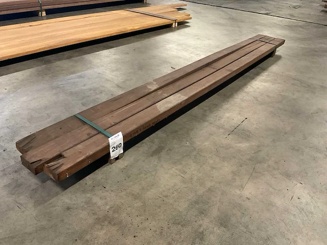 Azobé regels geschaafd 45x90 mm (3x) - afbeelding 1 van  5