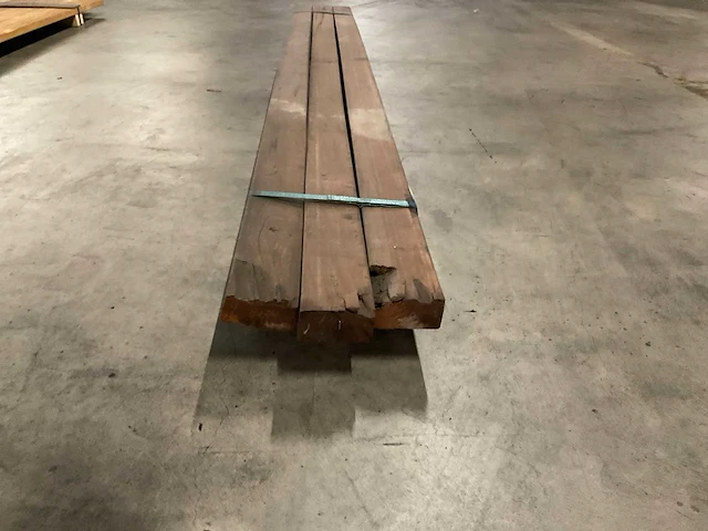 Azobé regels geschaafd 45x90 mm (3x) - afbeelding 2 van  5
