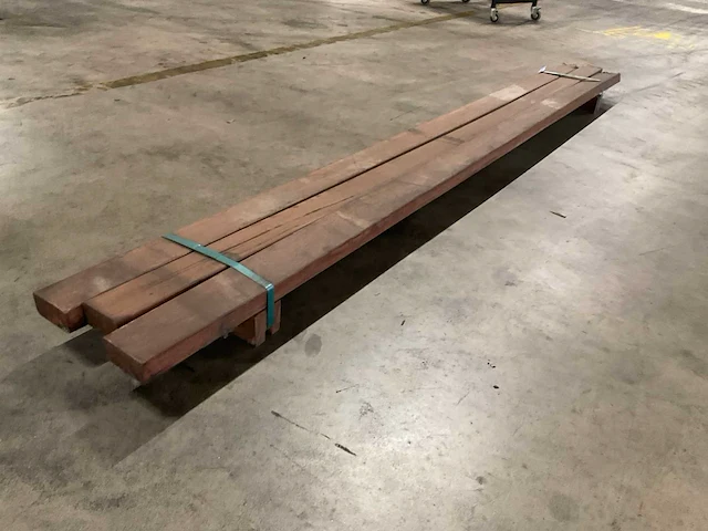 Azobé regels geschaafd 45x90 mm (3x) - afbeelding 3 van  5