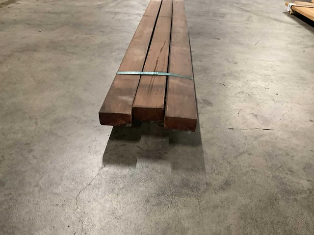 Azobé regels geschaafd 45x90 mm (3x) - afbeelding 4 van  5