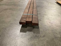 Azobé regels geschaafd 45x90 mm (3x) - afbeelding 4 van  5