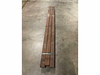 Azobé regels geschaafd 45x90 mm (3x) - afbeelding 5 van  5