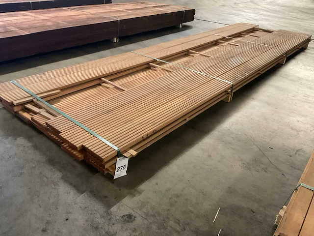 Azobé vlonderdelen antislip 21x145 mm (18x) - afbeelding 1 van  6