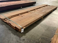 Azobé vlonderdelen antislip 21x145 mm (18x) - afbeelding 1 van  6