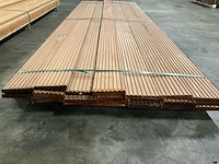 Azobé vlonderdelen antislip 21x145 mm (21x) - afbeelding 2 van  6
