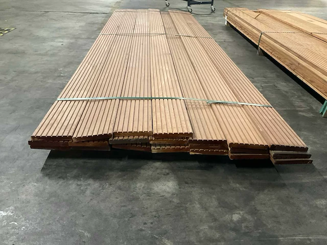 Azobé vlonderdelen antislip 21x145 mm (21x) - afbeelding 4 van  6
