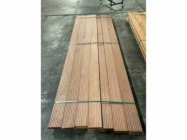 Azobé vlonderdelen antislip 21x145 mm (21x) - afbeelding 5 van  6