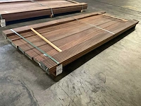 Azobé vlonderdelen antislip 35x140 mm (9x) - afbeelding 1 van  6