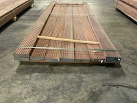 Azobé vlonderdelen antislip 35x140 mm (9x) - afbeelding 2 van  6