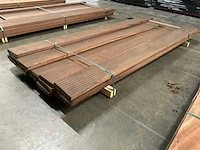 Azobé vlonderdelen antislip 35x190 mm (16x) - afbeelding 3 van  6