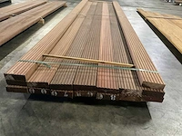 Azobé vlonderdelen antislip 45x140 mm (16x) - afbeelding 2 van  6