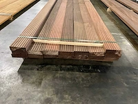 Azobé vlonderdelen antislip 45x140 mm (16x) - afbeelding 4 van  6