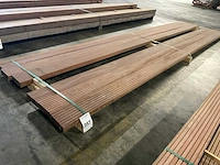 Azobé vlonderdelen antislip 45x140 mm (6x) - afbeelding 1 van  6