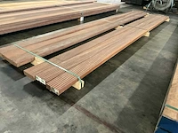 Azobé vlonderdelen antislip 45x140 mm (6x) - afbeelding 3 van  6