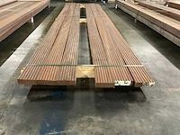 Azobé vlonderdelen antislip 45x140 mm (6x) - afbeelding 4 van  6