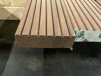 Azobé vlonderdelen antislip 45x140 mm (6x) - afbeelding 6 van  6
