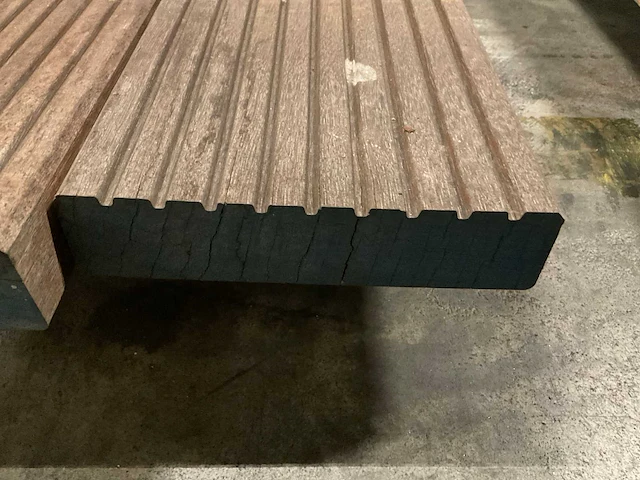 Azobé vlonderdelen antislip 45x190 mm (4x) - afbeelding 6 van  6