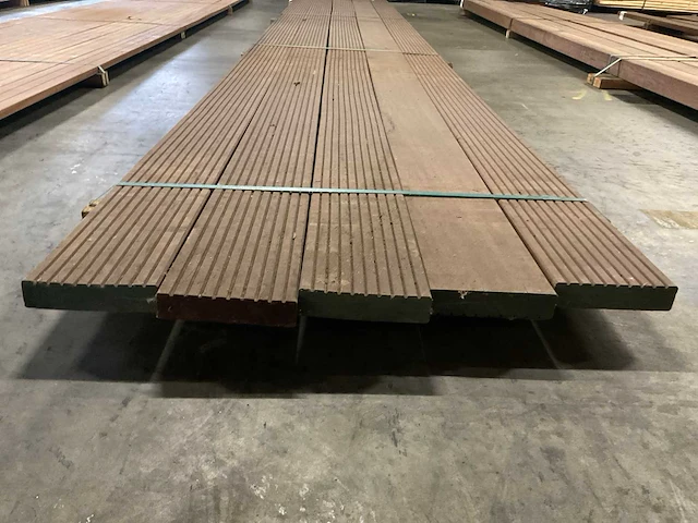 Azobé vlonderdelen antislip 45x190 mm (5x) - afbeelding 4 van  6