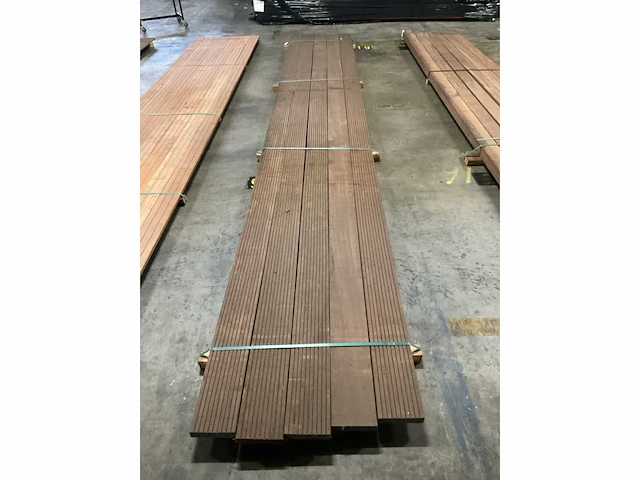 Azobé vlonderdelen antislip 45x190 mm (5x) - afbeelding 5 van  6