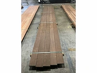 Azobé vlonderdelen antislip 45x190 mm (5x) - afbeelding 5 van  6