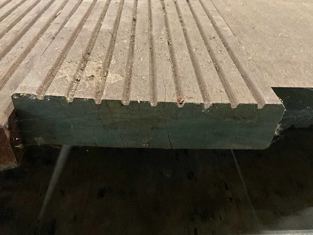 Azobé vlonderdelen antislip 45x190 mm (5x) - afbeelding 6 van  6