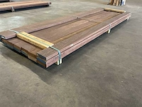 Azobe vlonderplanken 45x140 mm (17x) - afbeelding 1 van  6