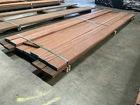 Azobé vlonderplanken met antislip 35x140 mm (12x) - afbeelding 3 van  6