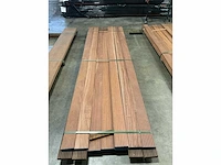Azobé vlonderplanken met antislip 35x140 mm (12x) - afbeelding 5 van  6