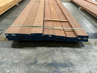 Azobé vlonderplanken met antislip 35x140 mm (18x) - afbeelding 2 van  6