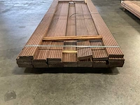 Azobé vlonderplanken met antislip 35x140 mm (22x) - afbeelding 4 van  6