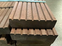 Azobé vlonderplanken met antislip 35x140 mm (22x) - afbeelding 6 van  6