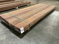 Azobé vlonderplanken met antislip 35x190 mm (15x) - afbeelding 1 van  6