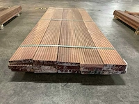 Azobé vlonderplanken met antislip 35x190 mm (15x) - afbeelding 2 van  6