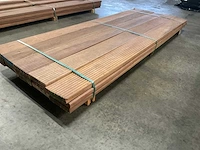 Azobé vlonderplanken met antislip 35x190 mm (15x) - afbeelding 3 van  6