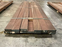 Azobé vlonderplanken met antislip 45x140 mm (13x) - afbeelding 2 van  6