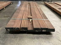 Azobé vlonderplanken met antislip 45x140 mm (13x) - afbeelding 4 van  6