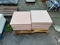 B-keus echte terrazzo tegels uit italie. formaat 60x60x2,2 cm. 33 stuks - afbeelding 1 van  1