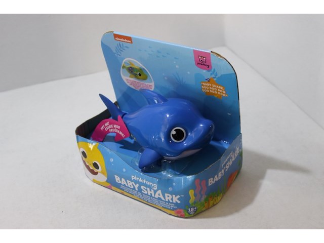 Baby shark zwebmbad spul blauw - afbeelding 1 van  3