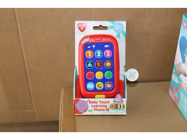 Baby telefoon rood inc batt 1x - afbeelding 1 van  3