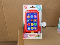 Baby telefoon rood inc batt 1x - afbeelding 1 van  3