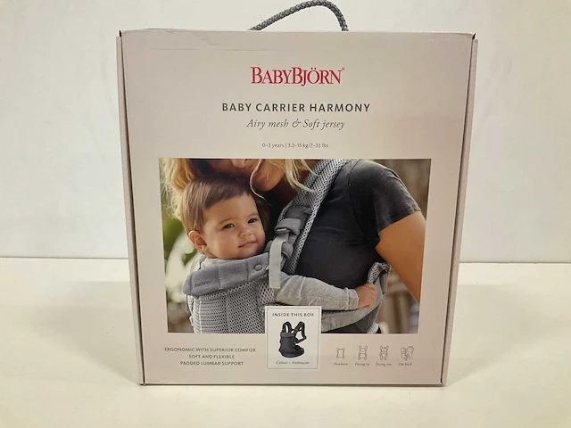 Babybjorn baby carrier harmony anthracite - afbeelding 1 van  2