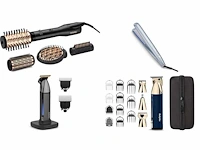 Babyliss big hair luxe föhnborstel as970e - multistyler met 4 opzetstukken + babyliss hydro fusion styler st573e stijltang + babyliss super-x metal series baardtrimmer t991e - afbeelding 1 van  2
